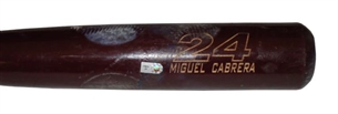 2008 Miguel Cabrera Game Used Zinger Bat PSA/DNA GU8 and MLB AUTH